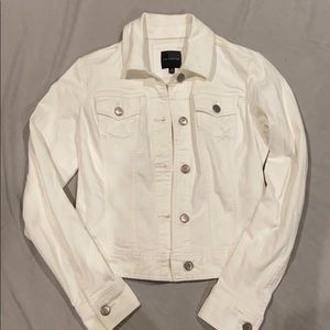 The limited white Jean jacket